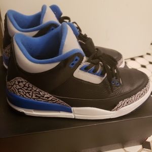 Jordan Retro 3 black & sport blue